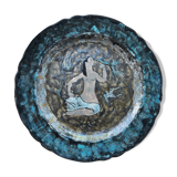 Enamelled stoneware dish Martine Le Pétillon Quimper