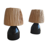 Paire de lampes de chevet