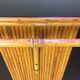 Rattan bar and its 2 stools 60s