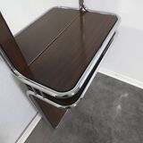 Miroir BAUHAS des années 70 en noyer