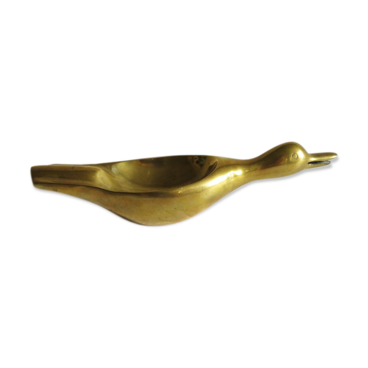 Duck brass ashtray