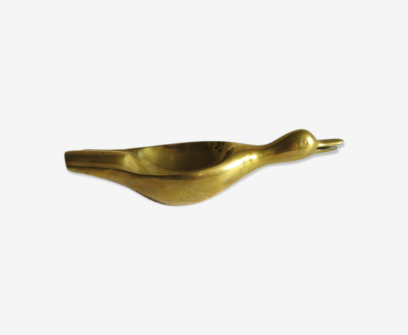 Cendrier canard en laiton