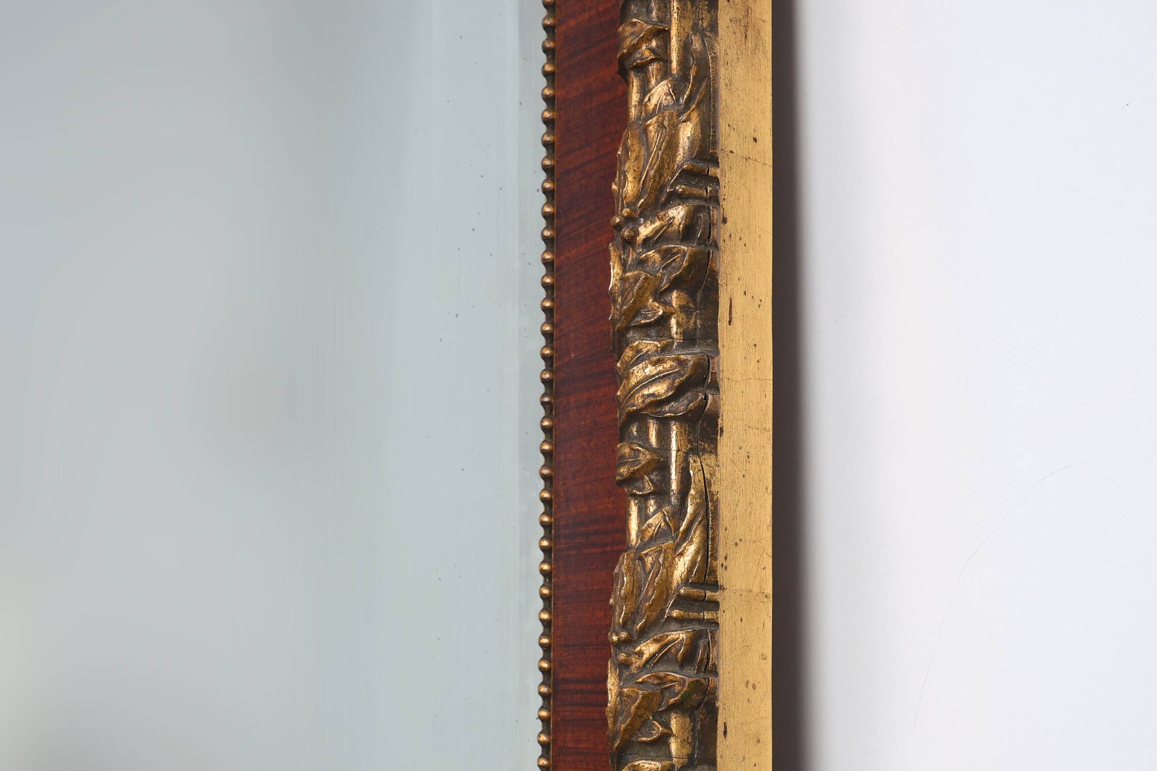 French classical mirror with gilded details, ca. 1900