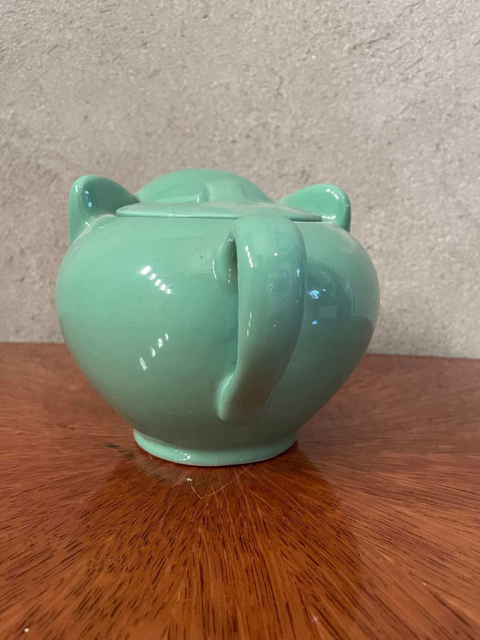 Green vintage elephant teapot