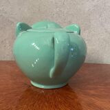 Green vintage elephant teapot