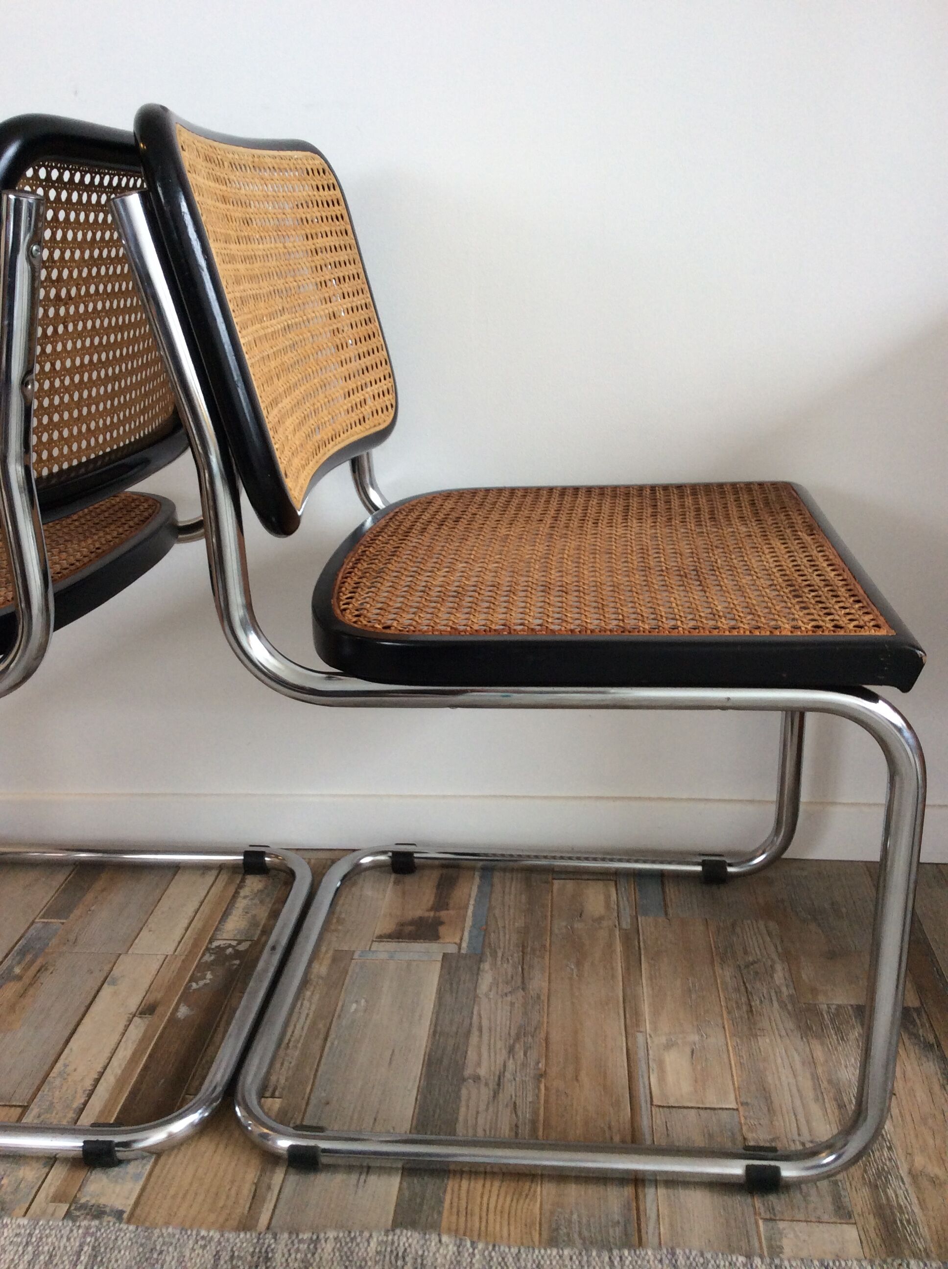 Paire de chaises Marcel Breuer Cesca B32