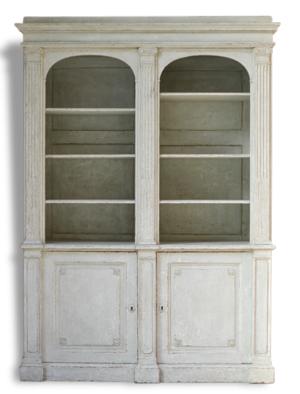 Bibliotheque en bois - peint