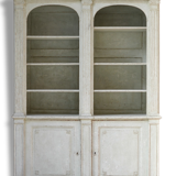 Painted wooden bookcase