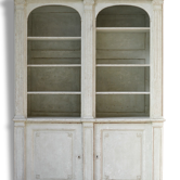 Painted wooden bookcase