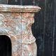 Louis XV style fireplace in grey Ardennes marble, circa 1880.