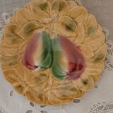 10 dessert plates in Sarreguemines barbotine
