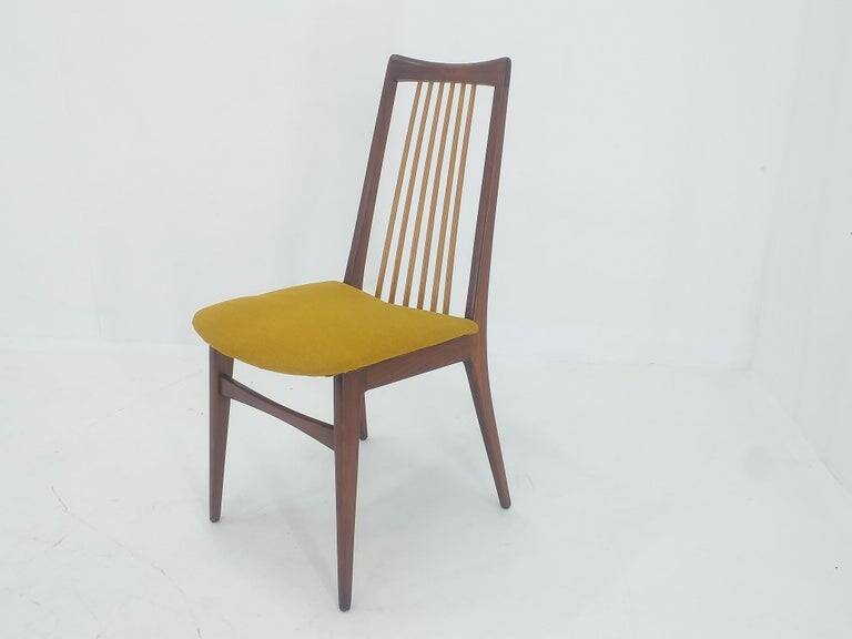 Set of Six Mid Century Dining Chairs, Denmark, 1970s