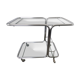 Vintage glass serving table