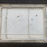 Folding iron side table