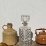 Vintage round bubble whiskey decanter