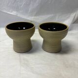 Set of 2 German ceramic candle holders