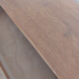 Vintage wood and rattan chest of drawers