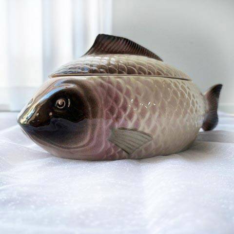 Hand painted soupbowl 'Copenhague' by Longwy