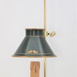 Bottled water bottle in the style of empire bronze conical lampshade