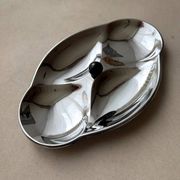 Swedish chrome serving dish 1960s
