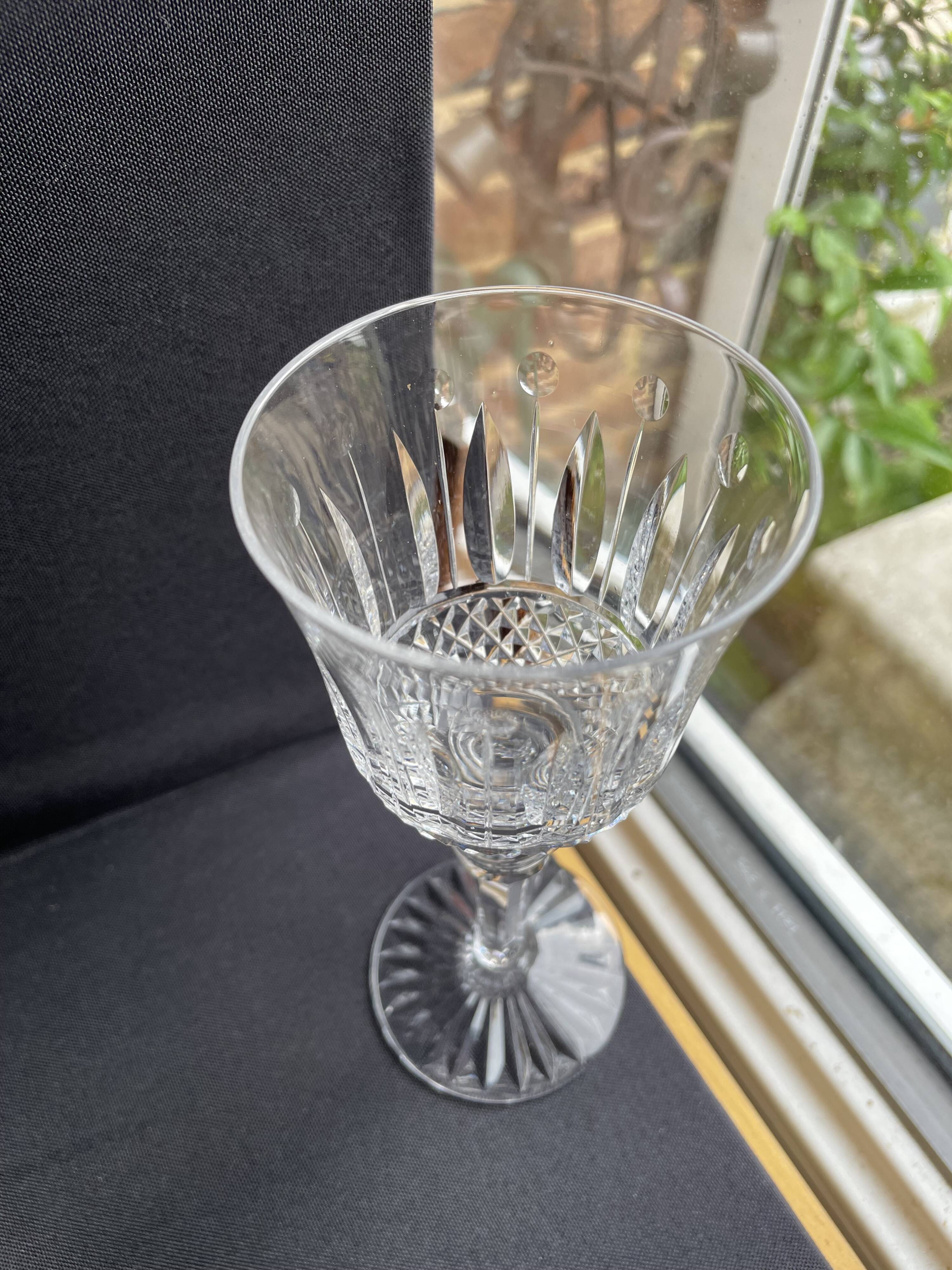 6 Red Wine Glasses – Mouth Blown and Hand Cut Crystal