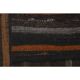 Vintage Turkish Hand-Knotted Wool Cotton Brown Kilim Runner 101x190
