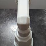 Old white porcelain wall lamp art deco bathroom 1930 opaline tulip 1930