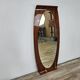 Curved plywood wall mirror by Campo e Graffi, 1960s