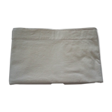 Old sheet in ecru-colored mixed-race canvas
