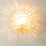 Doria Leuchten wall or ceiling lamp, Space Age design, bubble glass, 1970s
