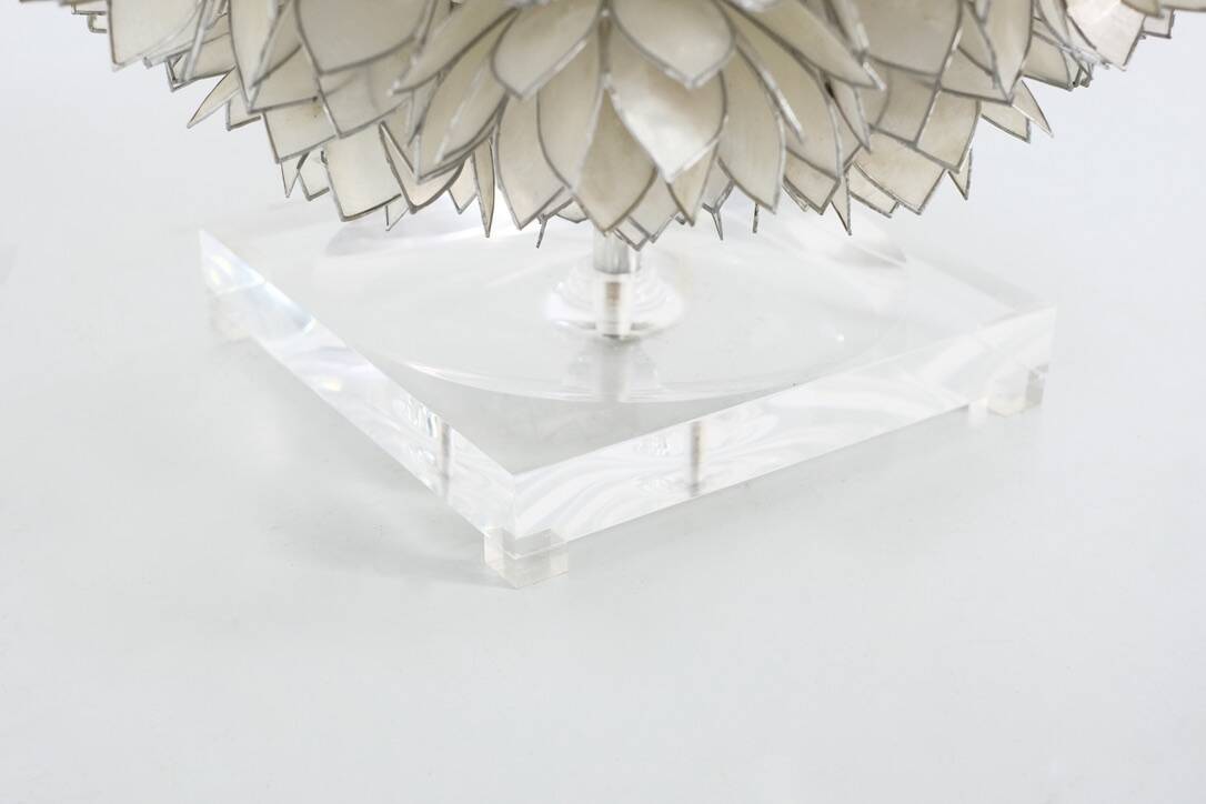Mother-of-pearl table lamp by Rausch, Germany circa 1960s.
