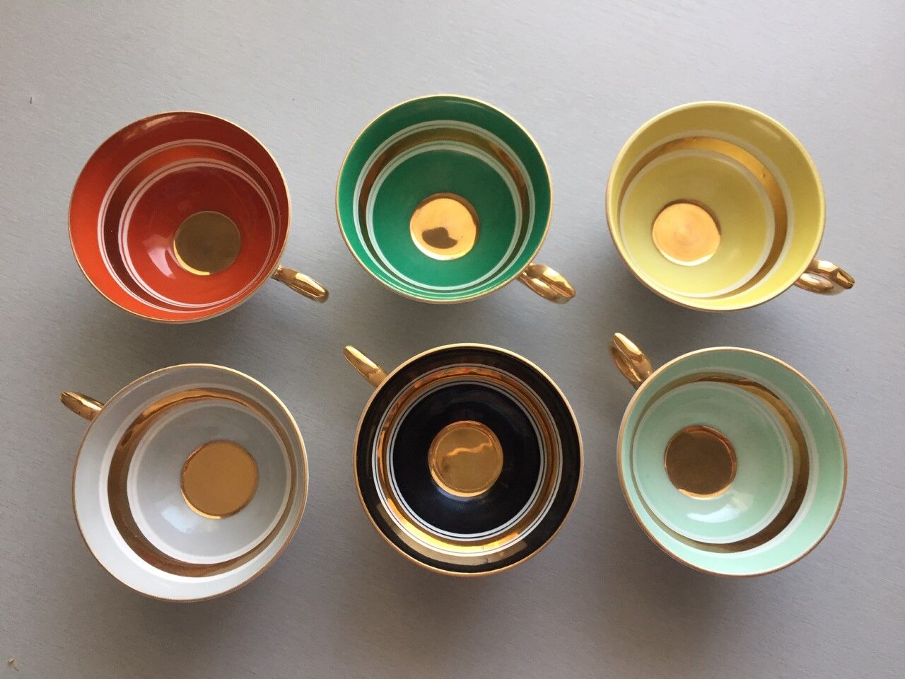 6 vintage coffee cups 50 60