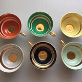 6 vintage coffee cups 50 60