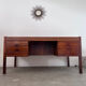 Old Danish Scandinavian desk in rosewood veneer designed by Christian Linneberg