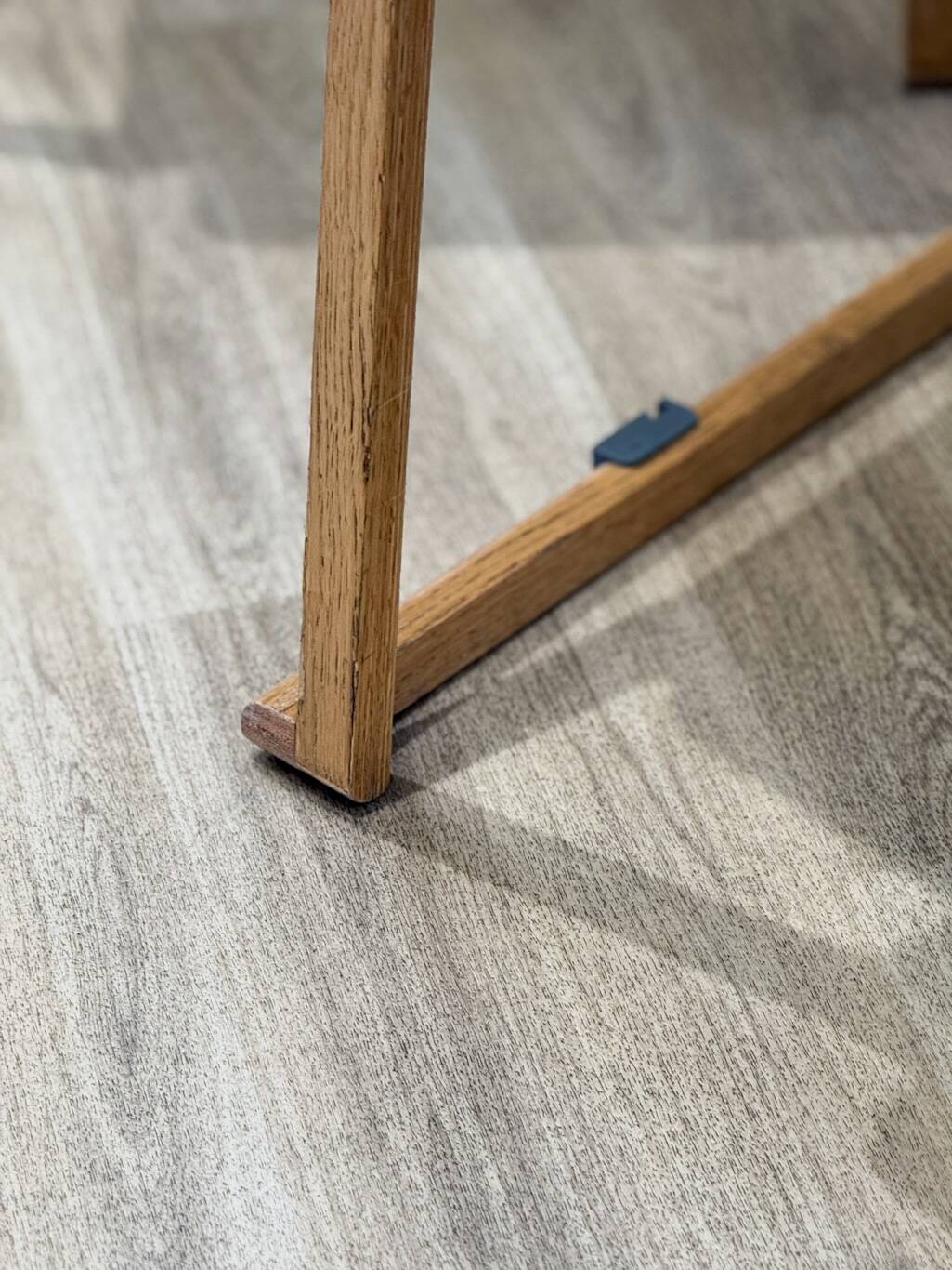 A set of four chairs in light oak (Theo chairs by Chorus)