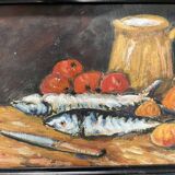 Tableau early 20th century "The Sardines"