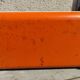 vintage orange bread hutch 70s