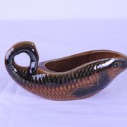 Saucière Sarreguemines en forme de poisson