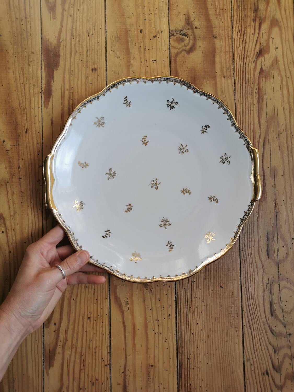 Vintage SFP porcelain dessert service