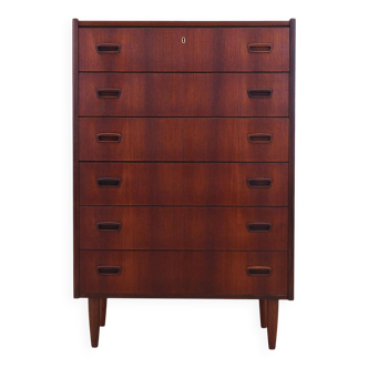 Commode en teck, design danois, années 1970, production : Danemark