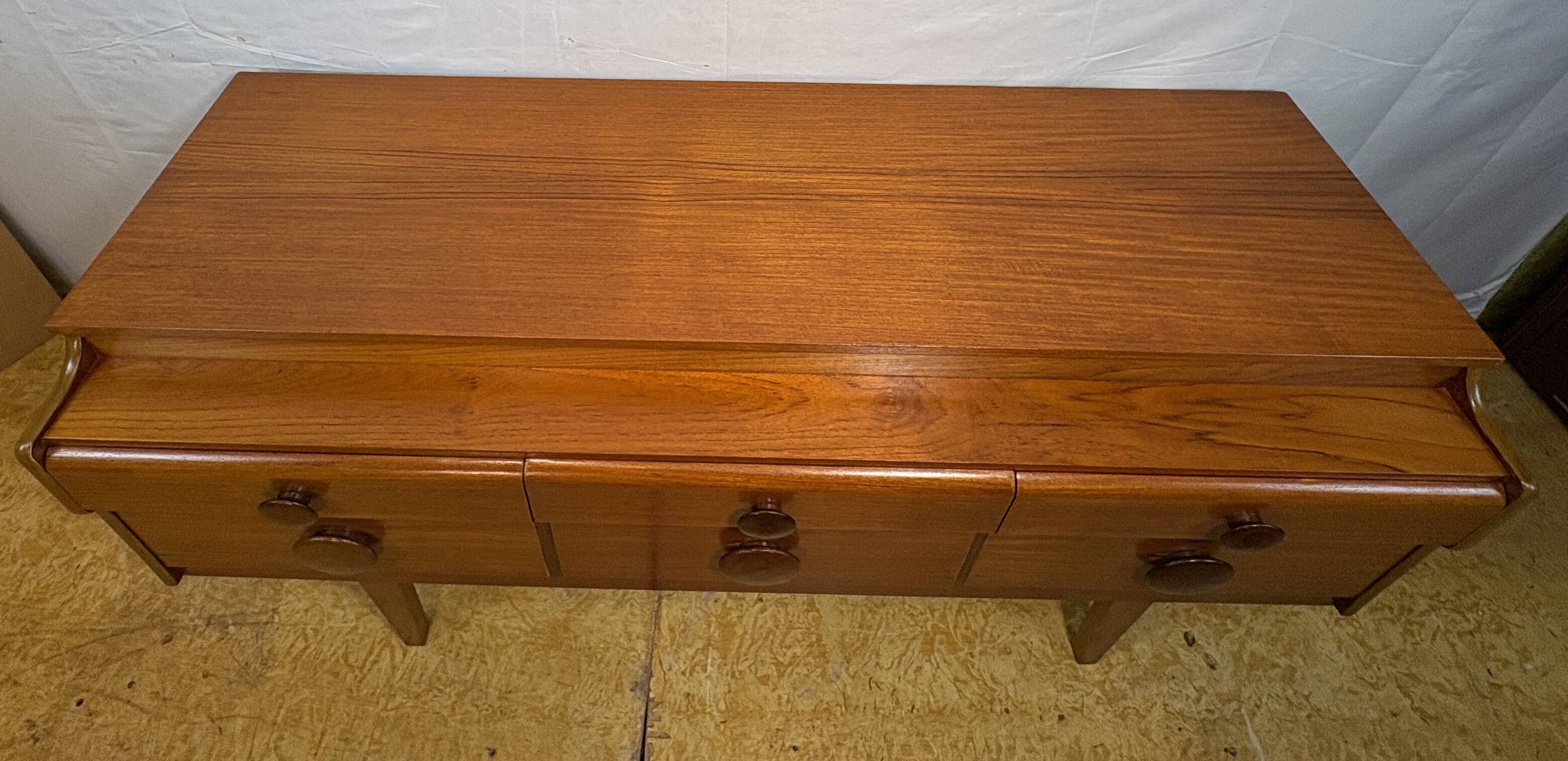 Mid Century Retro Teak Sideboard by Beautility Circa 1960 Danish Design Sca