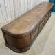 Long low oak countertop with 12 drawers - early XXth