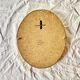 Vintage oval mirror with brass border - EDIL