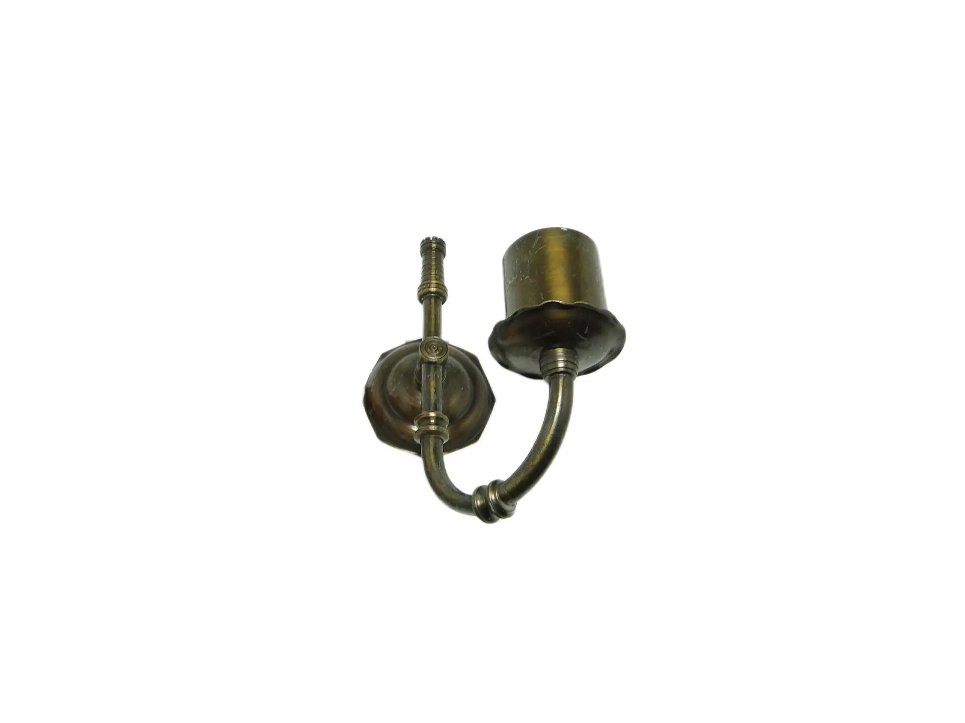 Wall sconce, eclectic, brass, Poland, 1970s.
