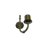 Wall sconce, eclectic, brass, Poland, 1970s.