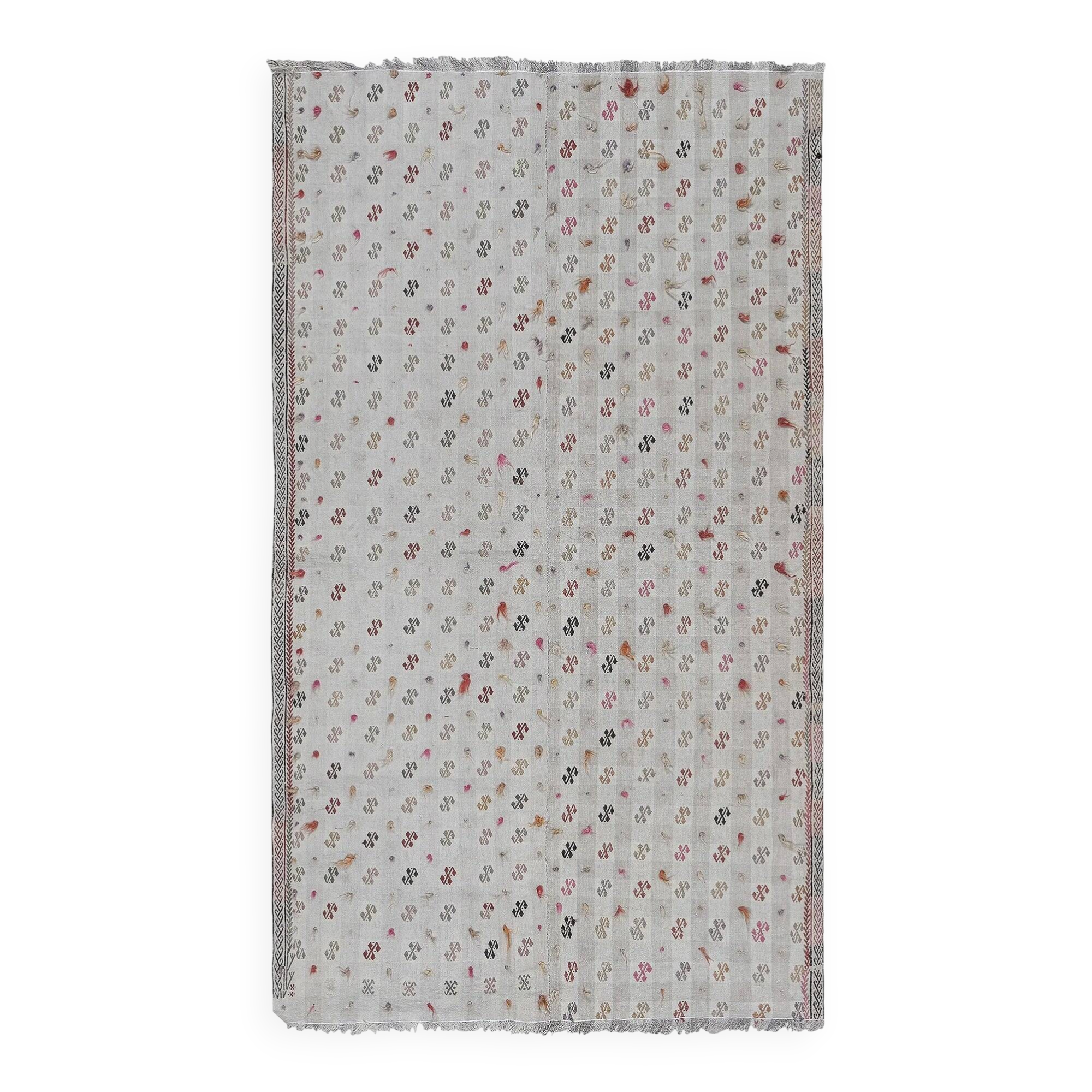 Kilim turc vintage tissé main 144x260 cm