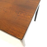 Vintage extendable wenge Brutalist dining table from the 1960s