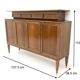 High-Quality Walnut Cabinet in the Style of Paolo Buffa, Italy