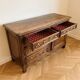 Buffet bas ancien style Louis XV en bois massif