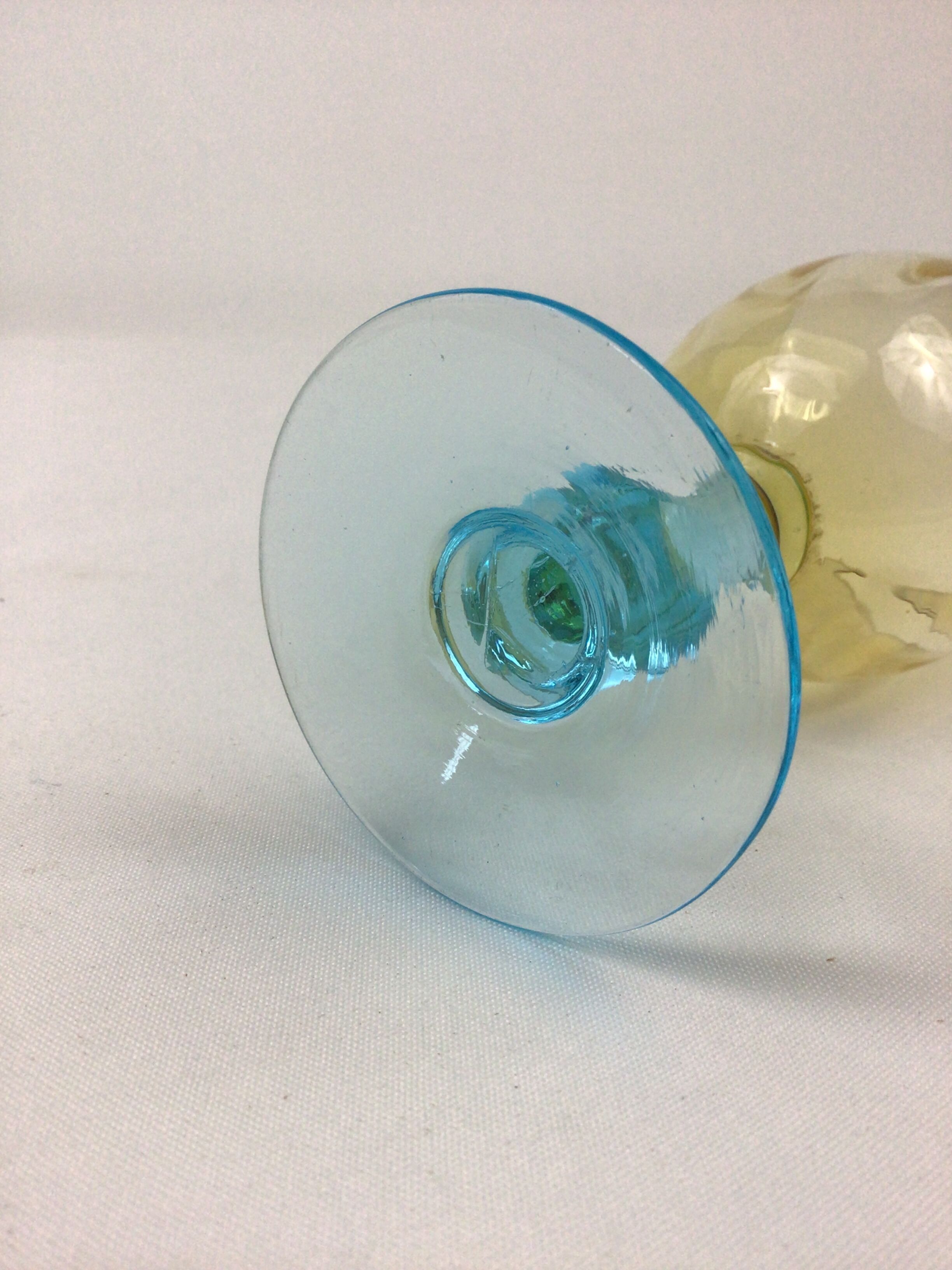 7 glasses of wine George Sand cristallerie Portieux